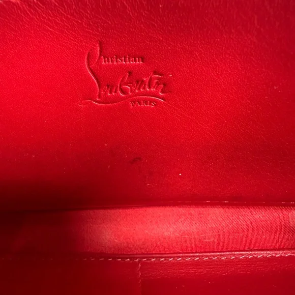 Christian Louboutin Beige Panettone Wallet with Silver Spikes - Picture 13 of 14